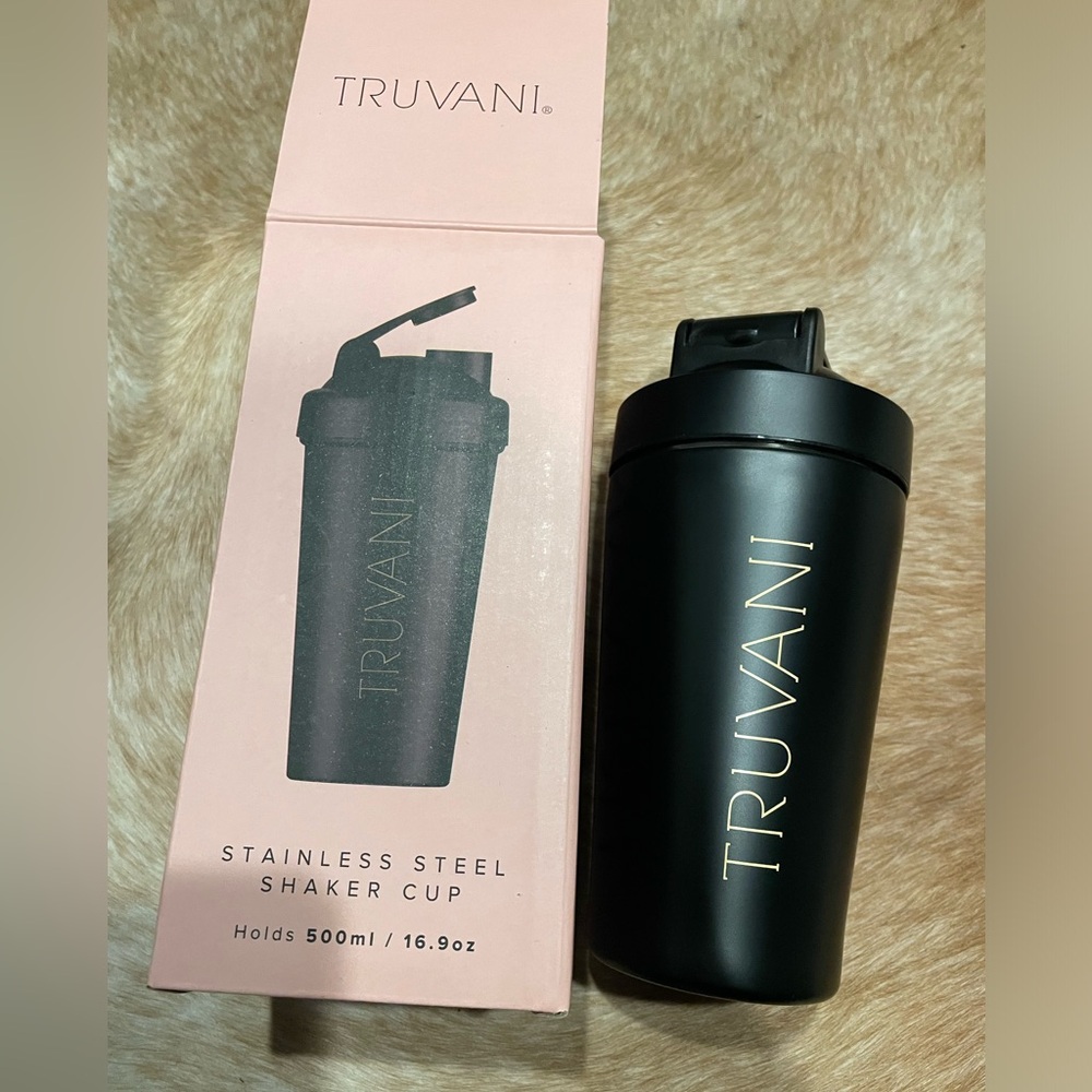 Stainless Steel Shaker Cup - black- brand new in box